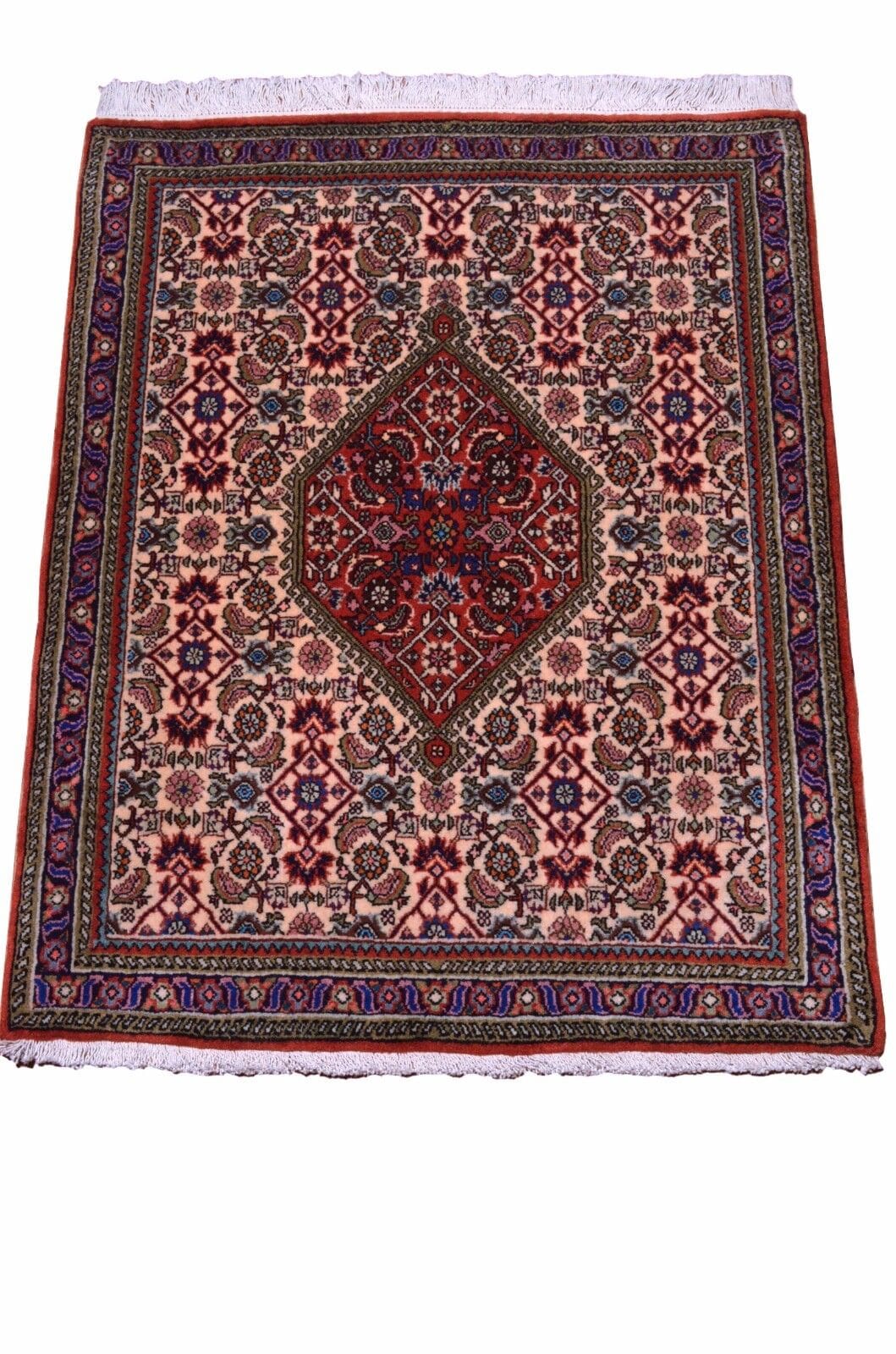 Handgeknüpfter Perserteppich Bidjar 89x72 cm, 350.000 Knoten, perfekt