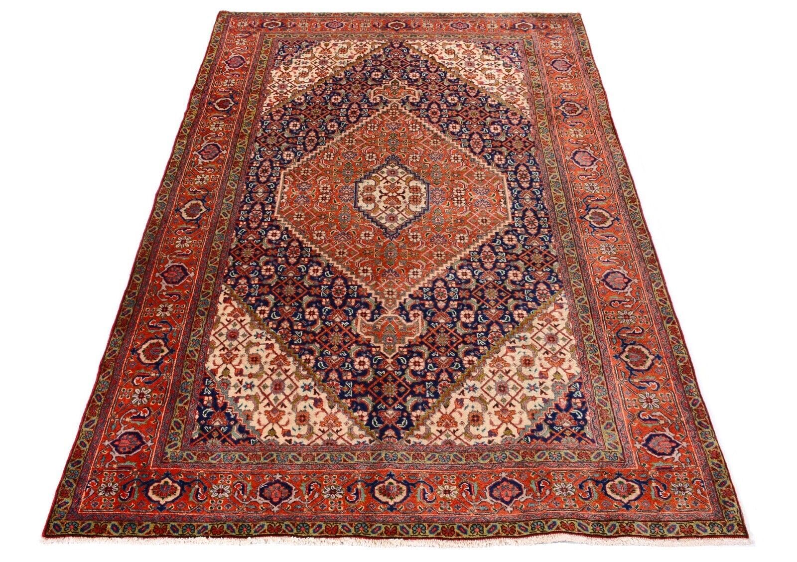 Dekorativer Orientteppich 294x195 cm, 300.000 Knoten, handgeknüpft