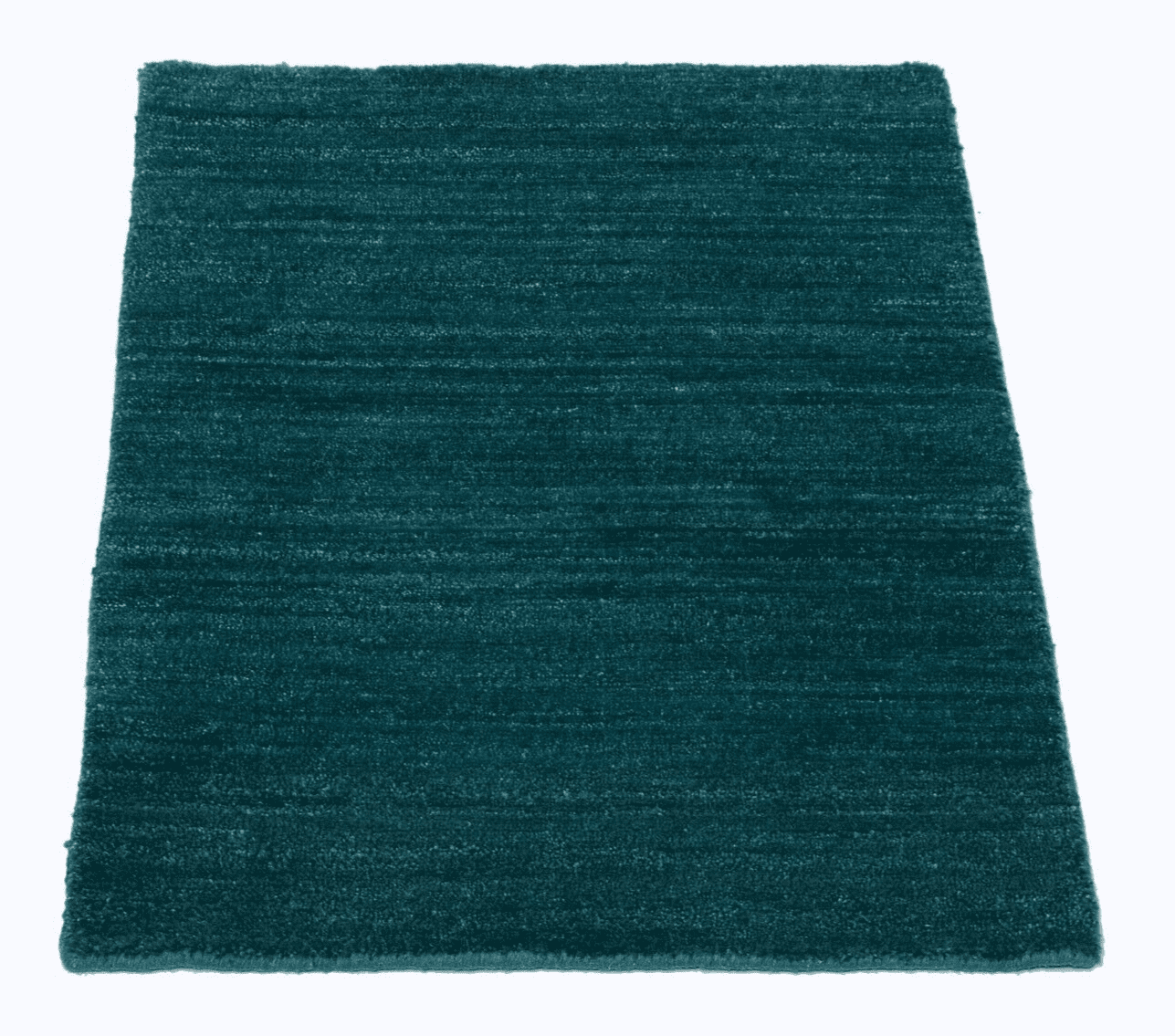Handgeknüpfter Orientteppich Gabbeh 82x62 cm, 120.000 Knoten, Grün