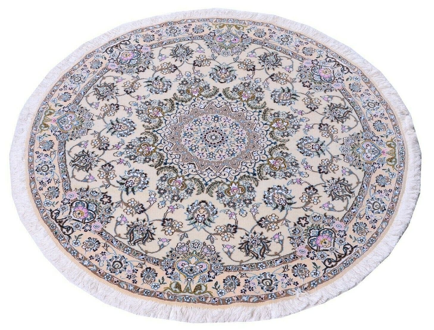 Handgeknüpfter Perserteppich Nain 9 La 146x146 cm 400.000 Knoten