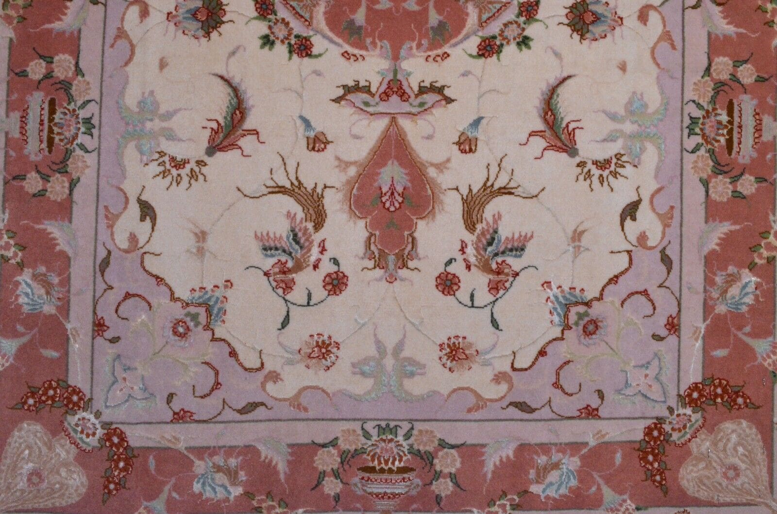 Orientteppich 155x104 cm, 500.000 Knoten, floral, handgeknüpft