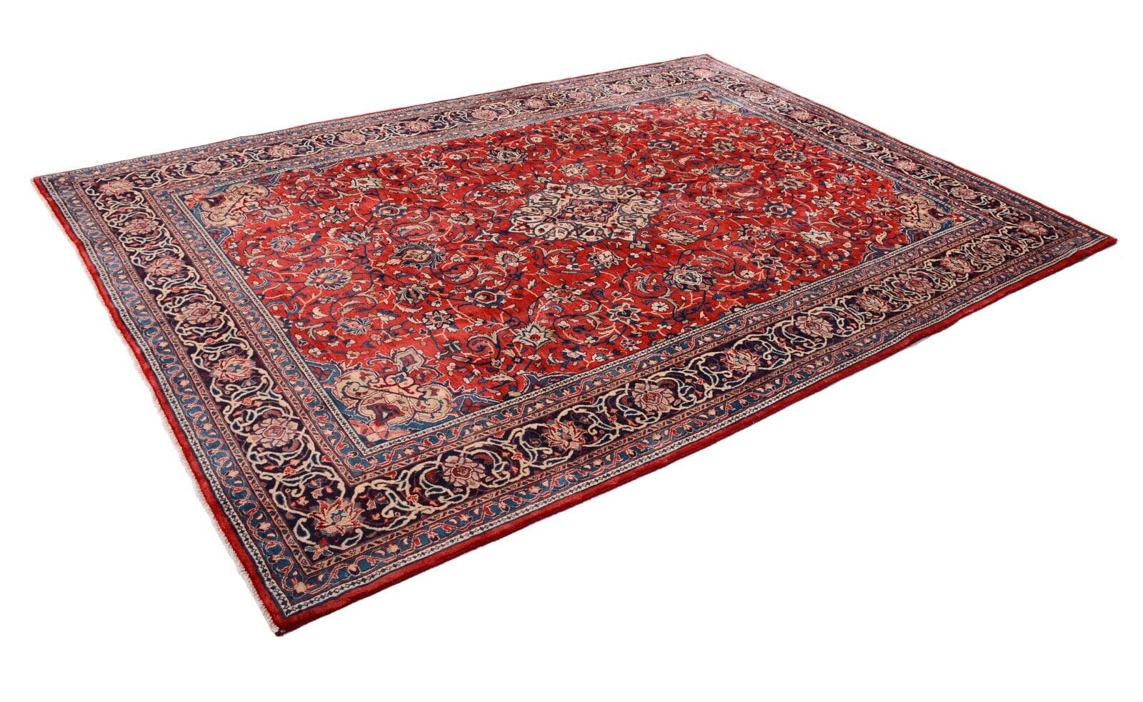 Orientteppich Sarough 313x219 cm, 250.000 Knoten, handgeknüpft