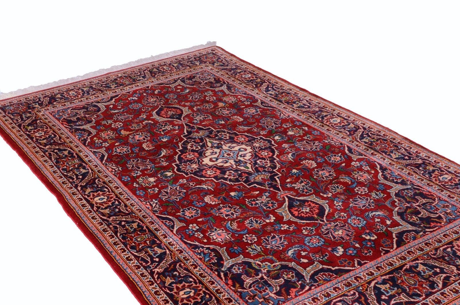 Kashan 222 x 136 cm Perserteppich, 350.000 Knoten, handgeknüpft
