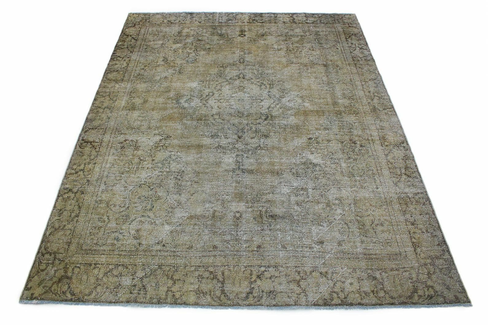 Vintage Orientteppich Grau 340x259cm – handgeknüpft, Unikat