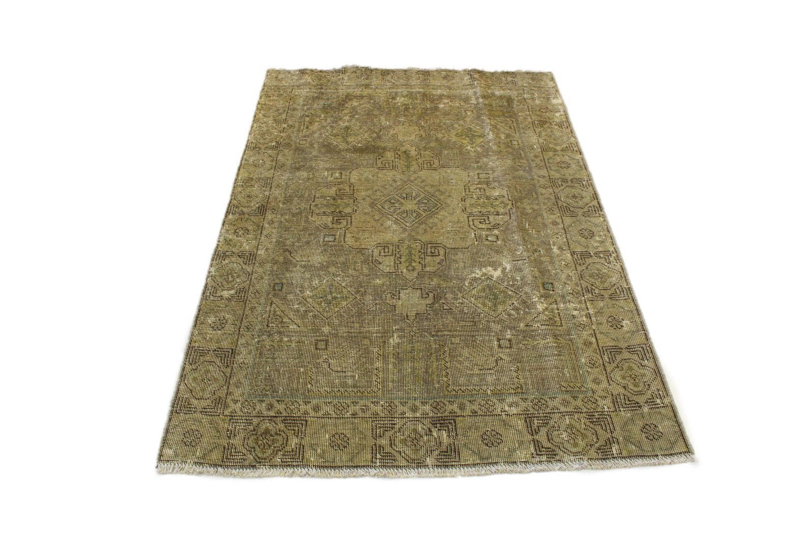 Vintage-Teppich Beige 183x121cm, handgeknüpft, Orientteppich