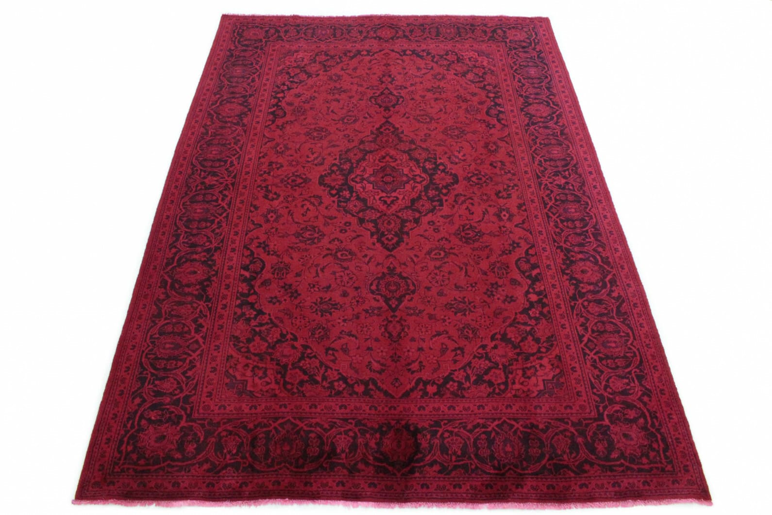 Vintage Orientteppich Rot 352x243 cm – Exklusiv handgeknüpft
