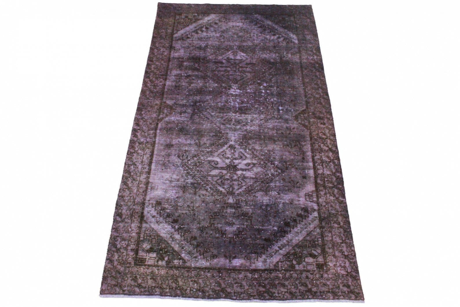 Vintage Orientteppich Lila 292x149cm – Exklusives Design, handgeknüpft