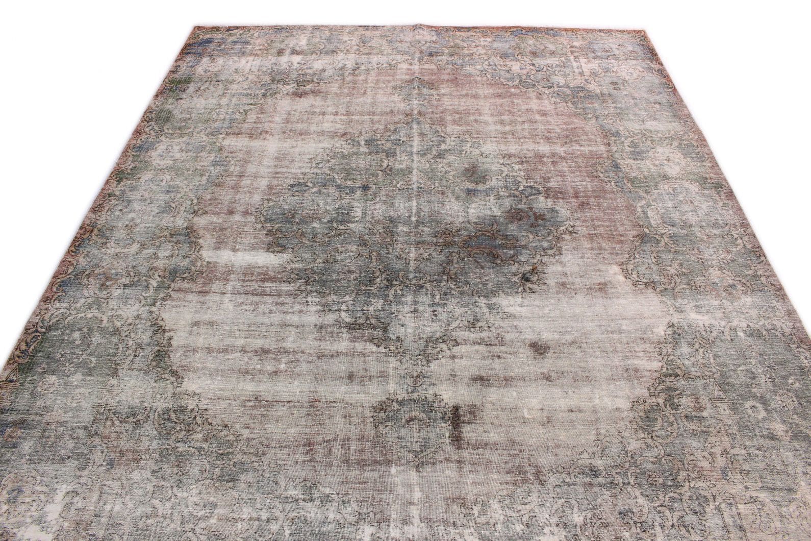 Orientteppich Vintage 403x309cm Beige Sand, handgeknüpft