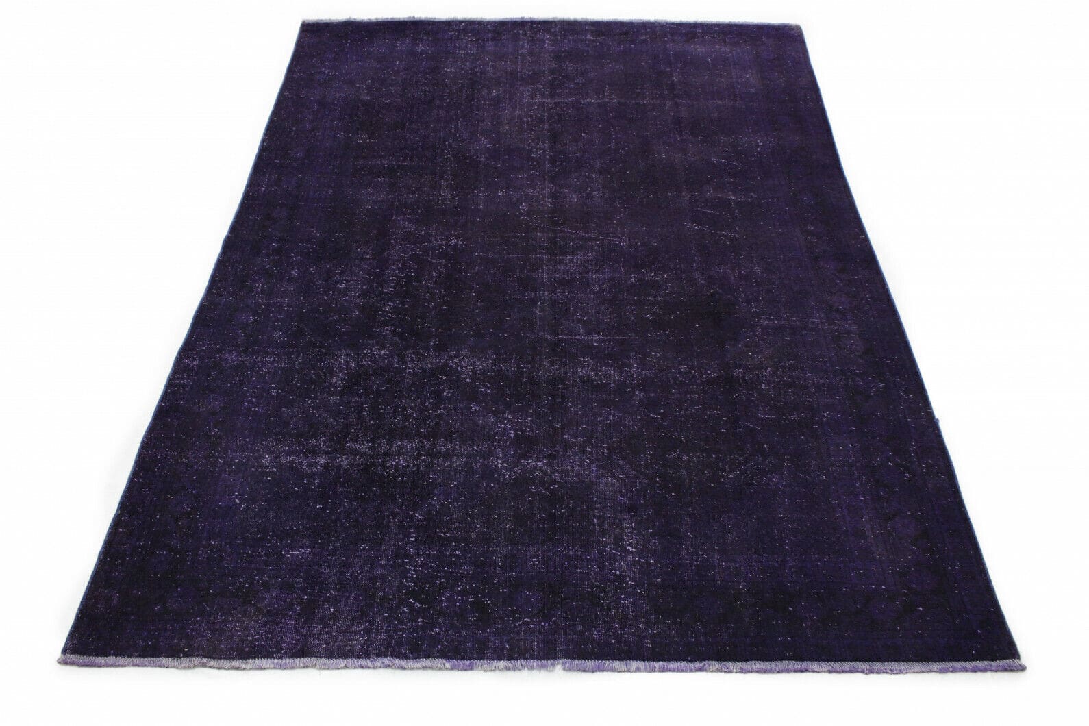 Moderner Vintage Orientteppich Lila 317x209cm - handgeknüpft