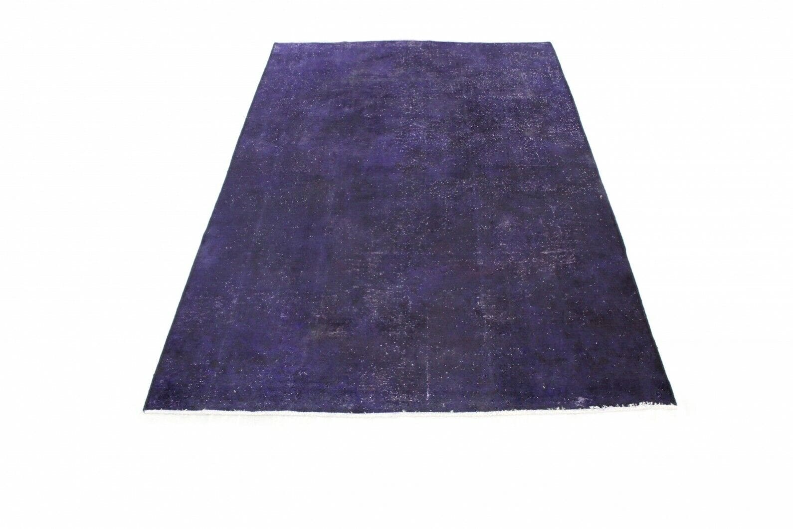 Vintage Orientteppich Lila 338x209cm – Handgeknüpft, Unikat