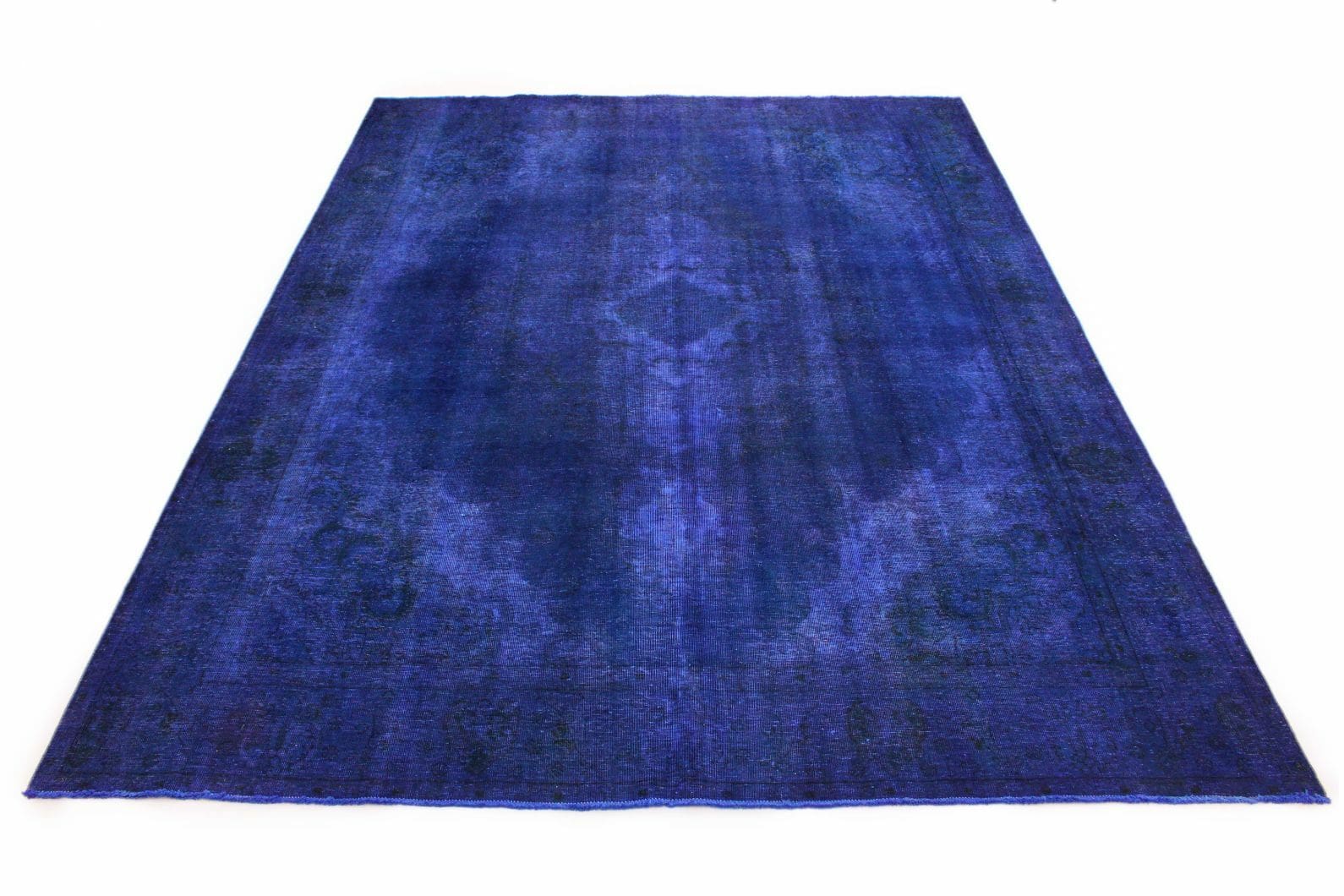 Vintage Orientteppich Lila 382x289cm, handgeknüpft, Unikat