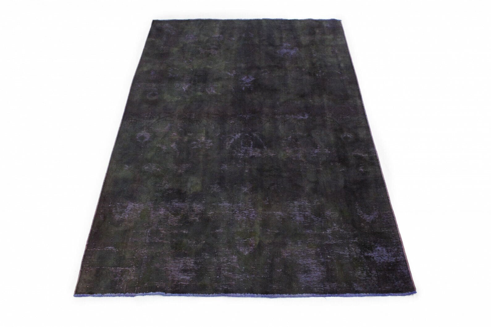 Vintage Orientteppich Schwarz 280x189 cm – handgeknüpft