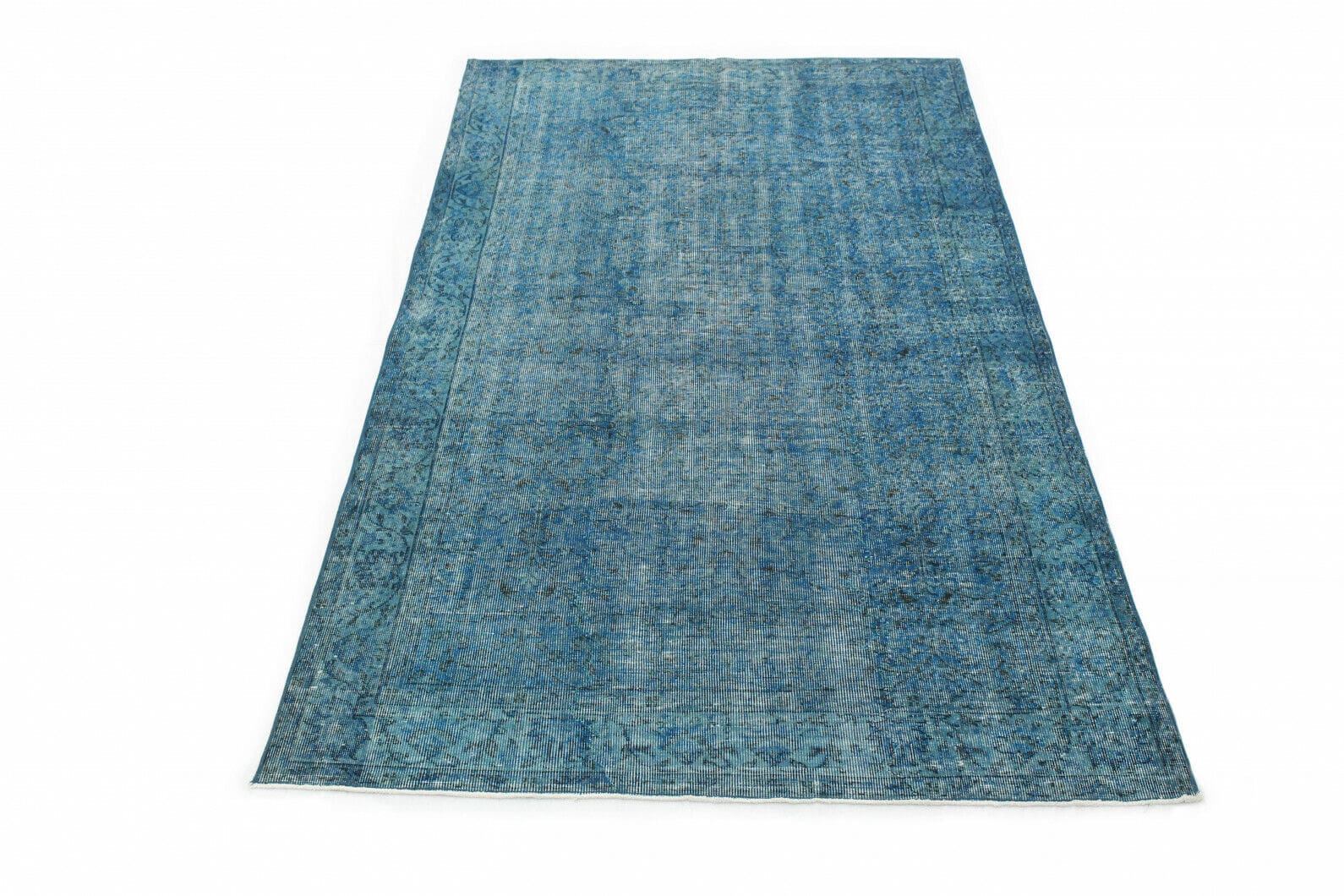 Vintage Orientteppich Türkis 288x171cm, handgeknüpft, einzigartig