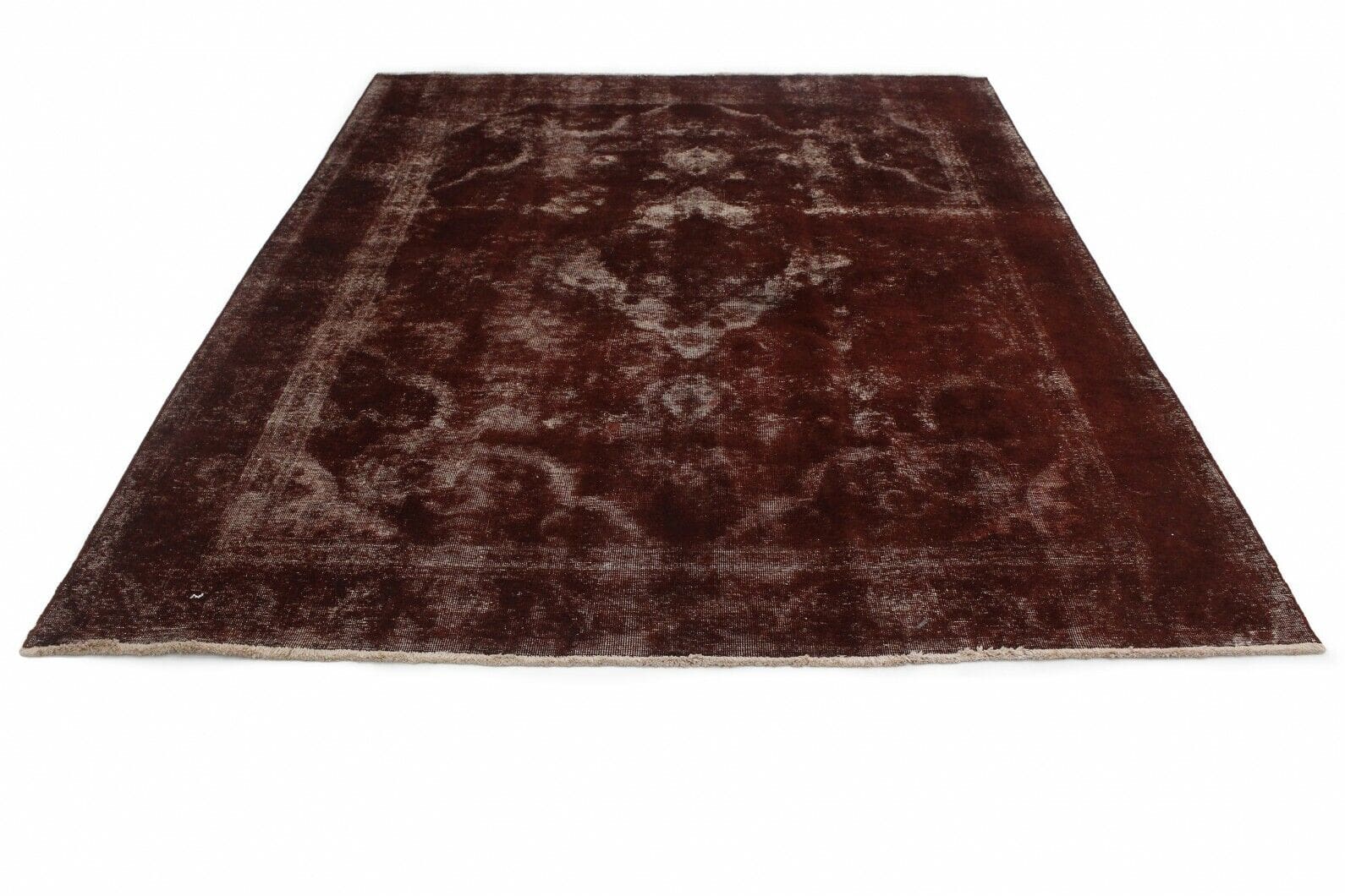 Vintage Orientteppich Rost Braun 328x239 cm, handgeknüpft