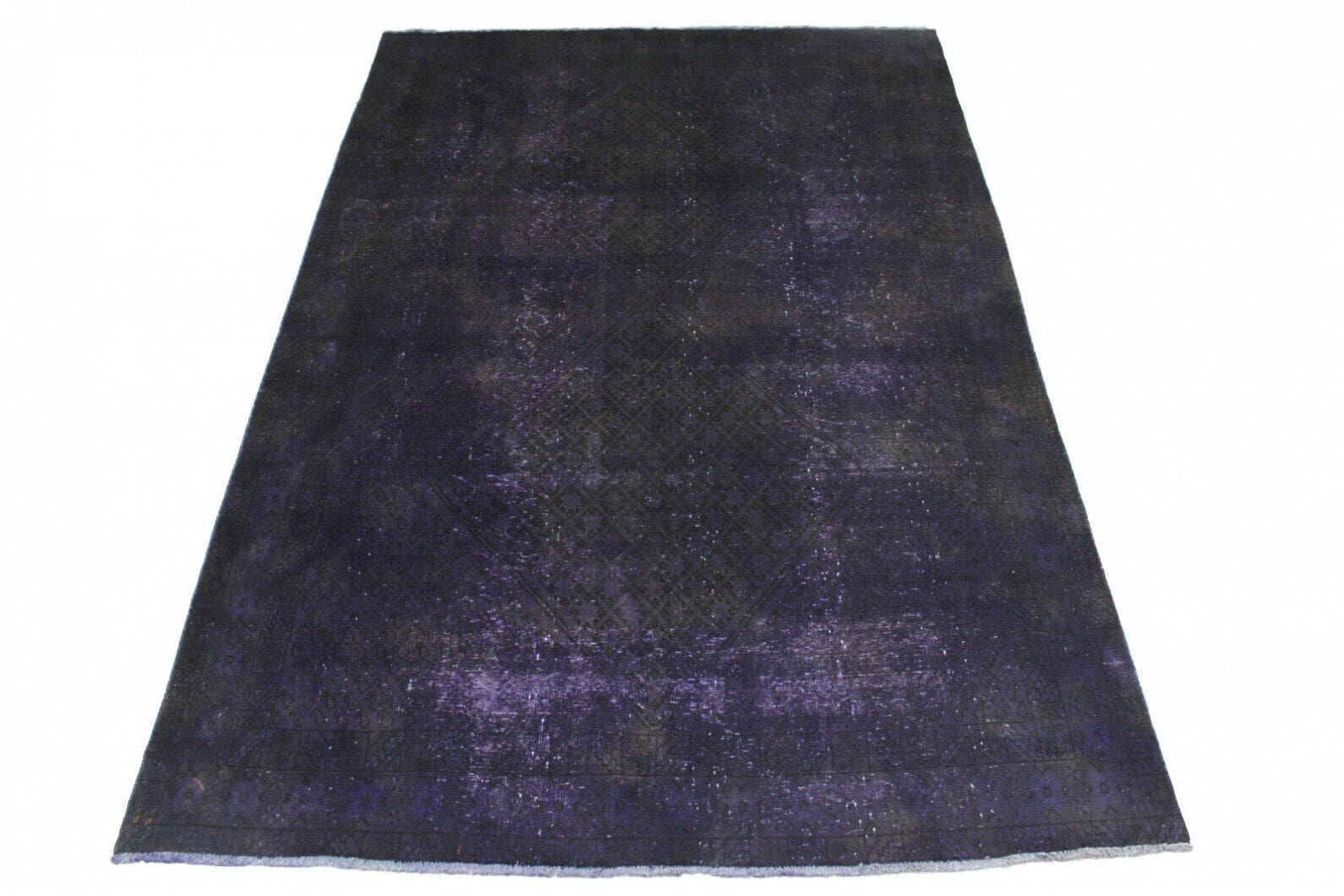 Vintage Orientteppich Lila 290x199cm | Handgeknüpft, Unikat
