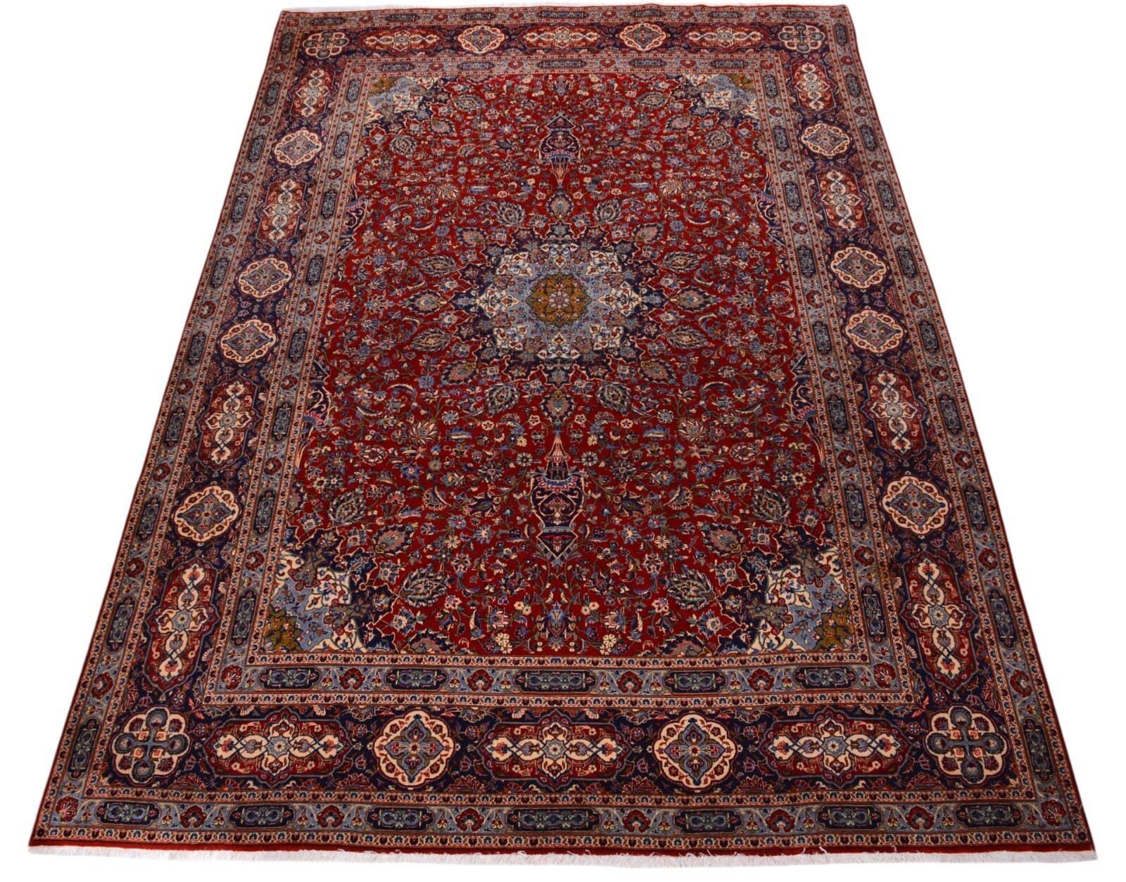 Orientteppich Kashan 425x300 cm, 350.000 Knoten, handgeknüpft