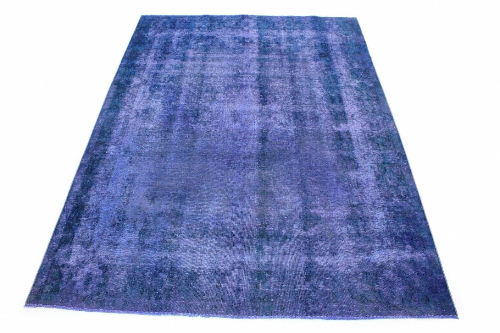 Vintage Orientteppich Lila 329x239cm, Designer-Handgeknüpft