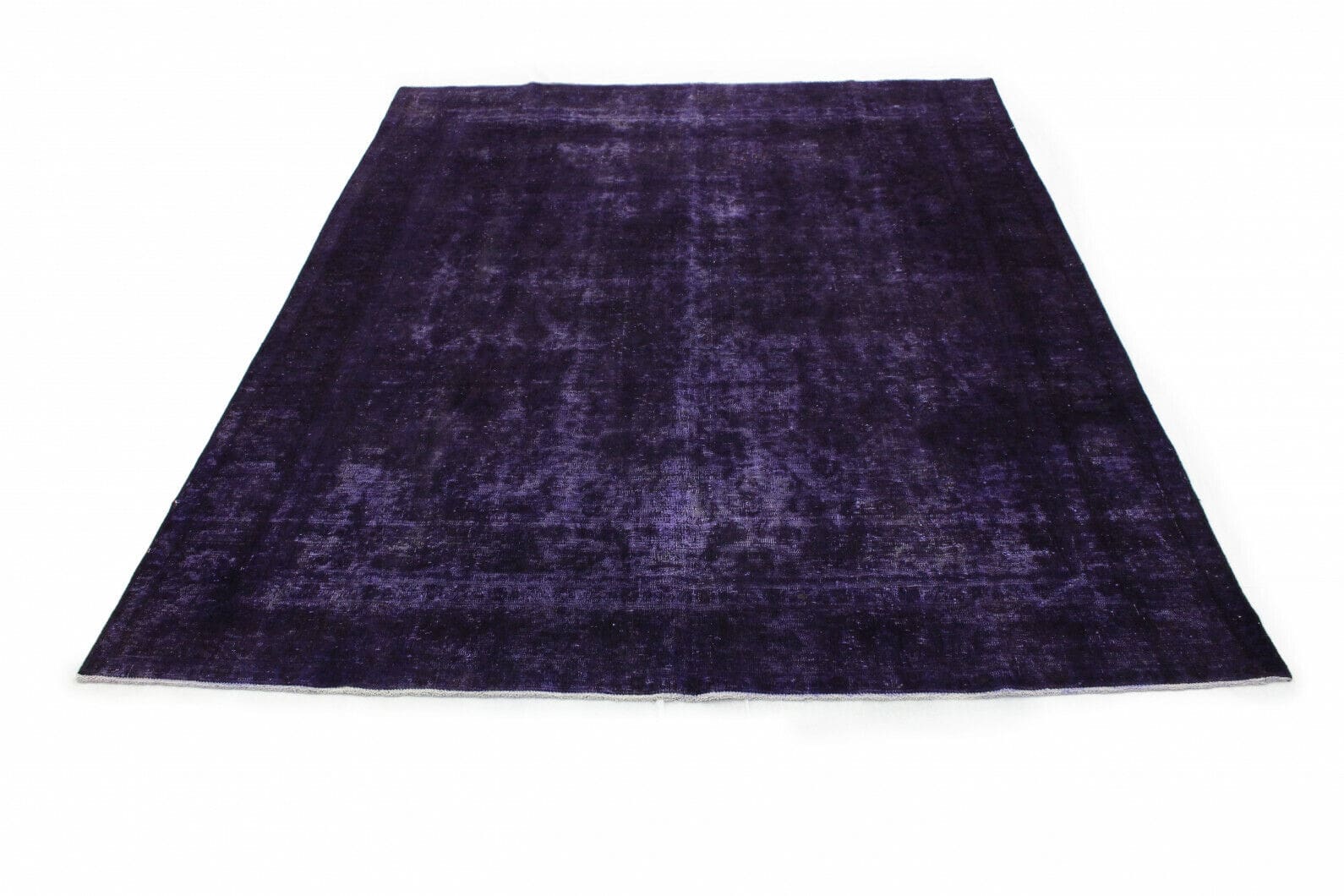 Vintage Orientteppich Lila 372x279cm - Handgeknüpft, Designerstück