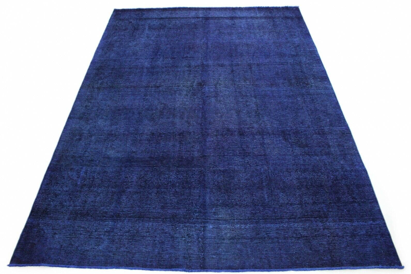 Vintage Orientteppich Blau-Lila 400x291cm handgeknüpft