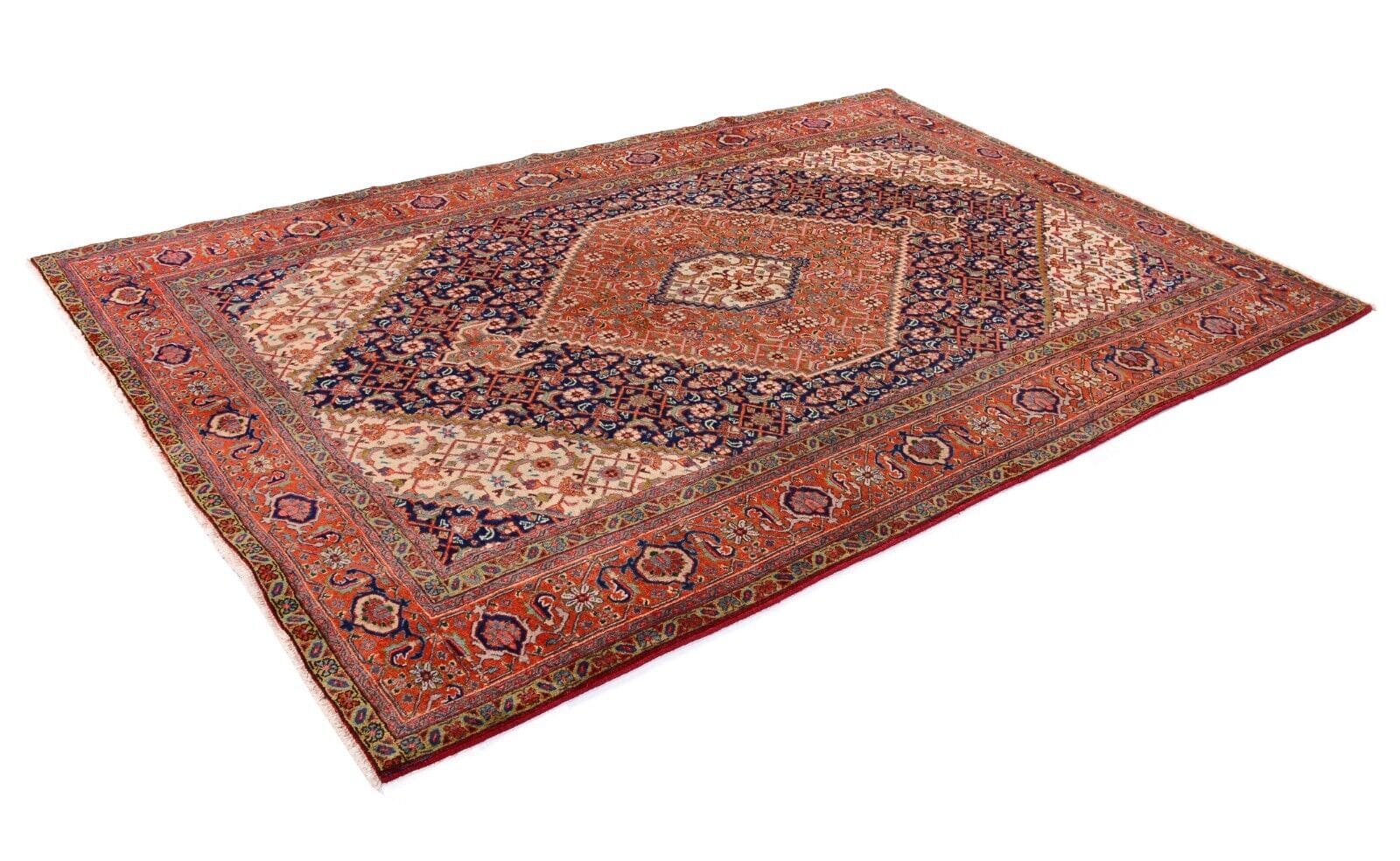 Dekorativer Orientteppich 294x195 cm, 300.000 Knoten, handgeknüpft