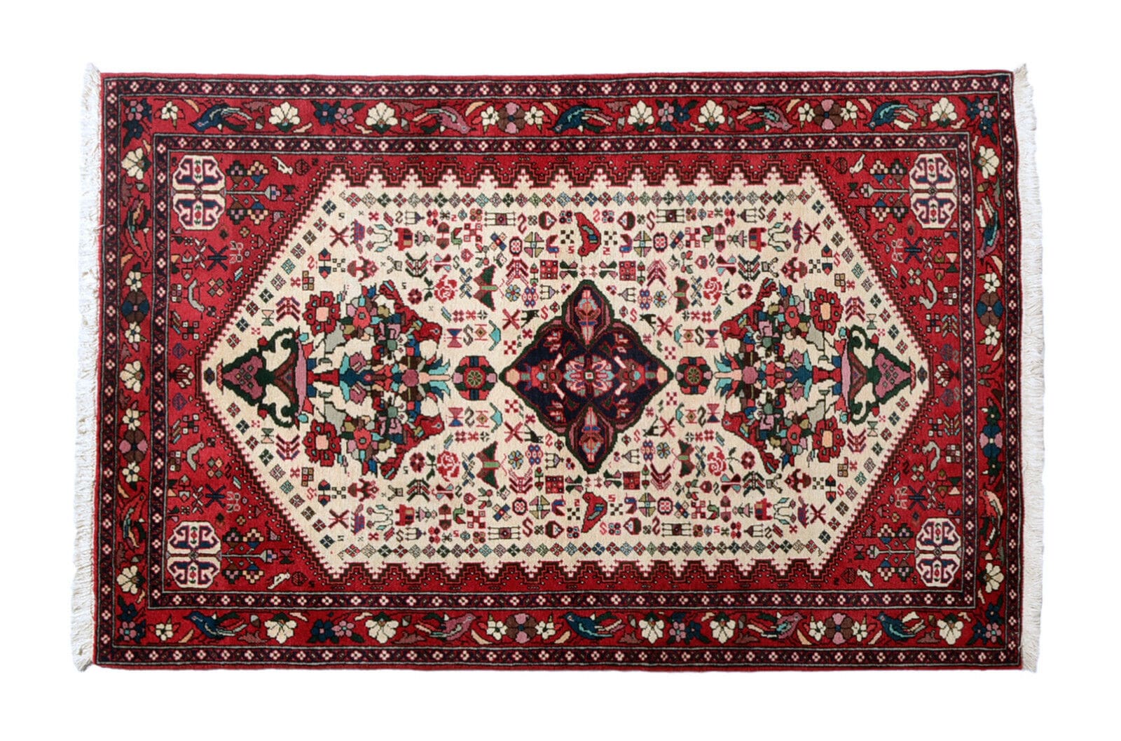 Perserteppich Abadeh 157x103 cm, 320.000 Knoten, handgeknüpft