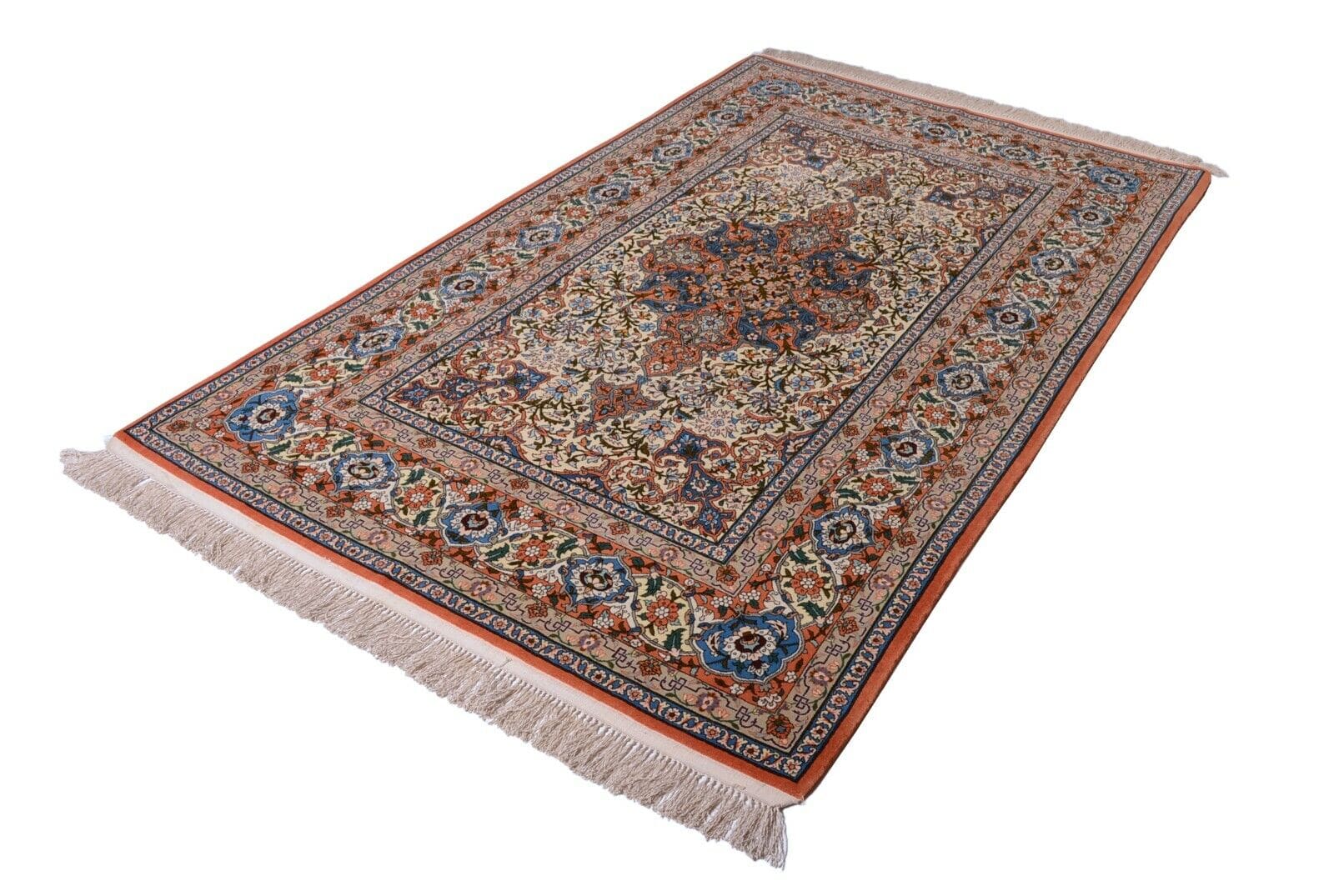 Perserteppich Isfahan 208x133 cm, 800.000 Knoten, handgeknüpft
