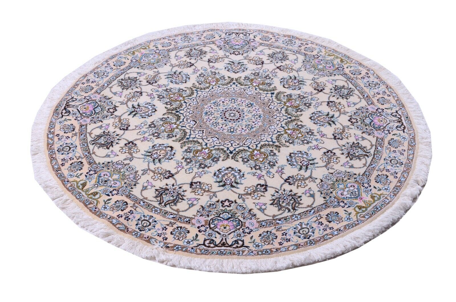 Handgeknüpfter Perserteppich Nain 9 La 146x146 cm 400.000 Knoten