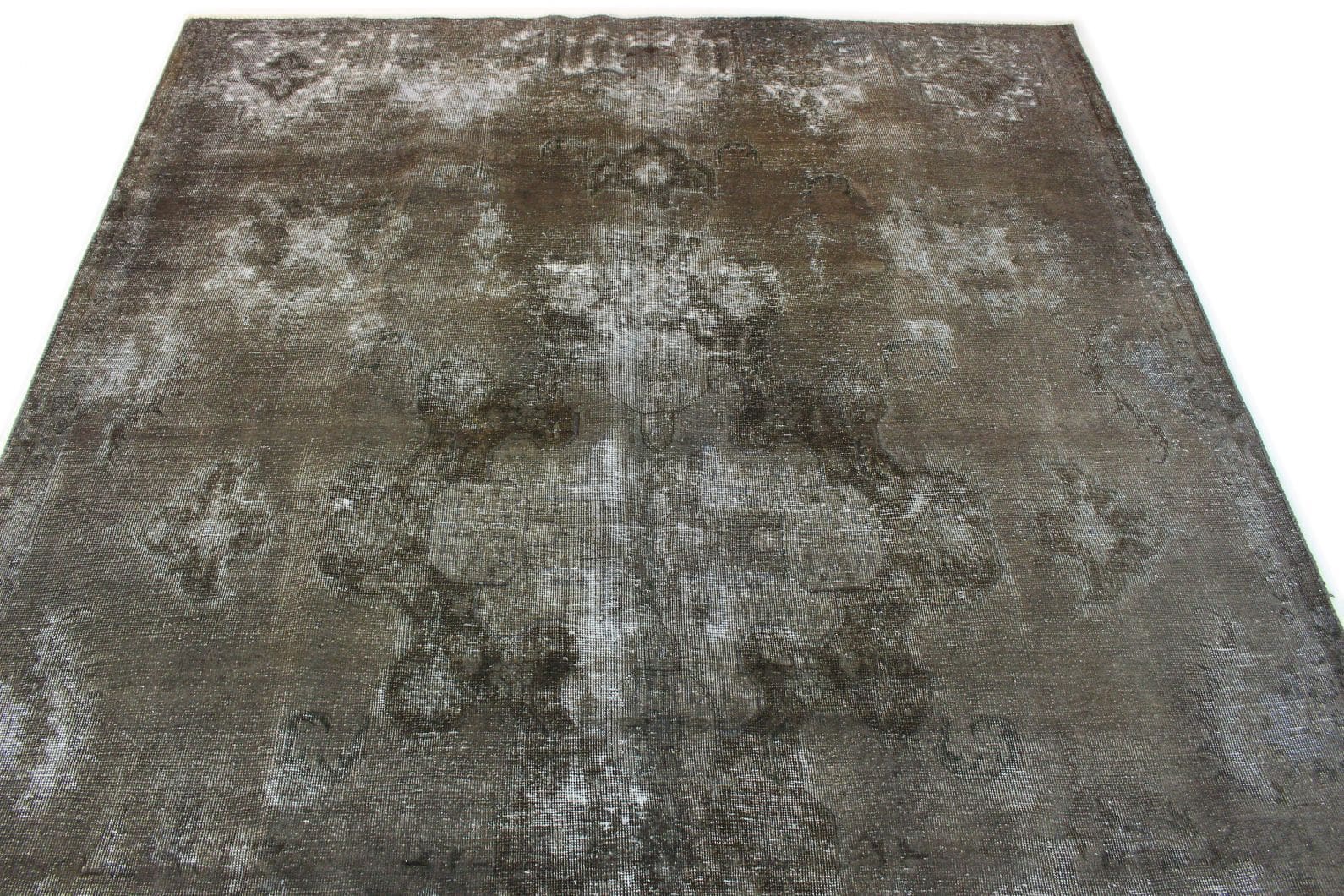 Handgeknüpfter Orientteppich 340x239 cm Grau Schwarz Vintage