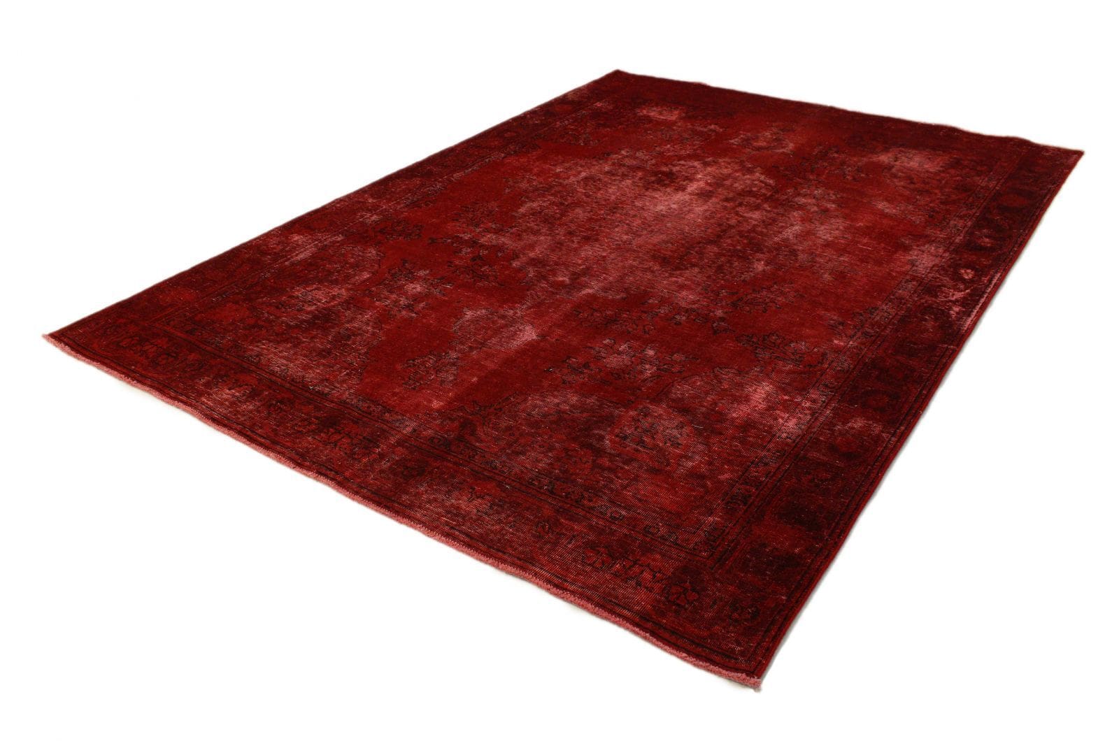 Vintage Orientteppich Rot 335x239cm | Handgeknüpft, einzigartig