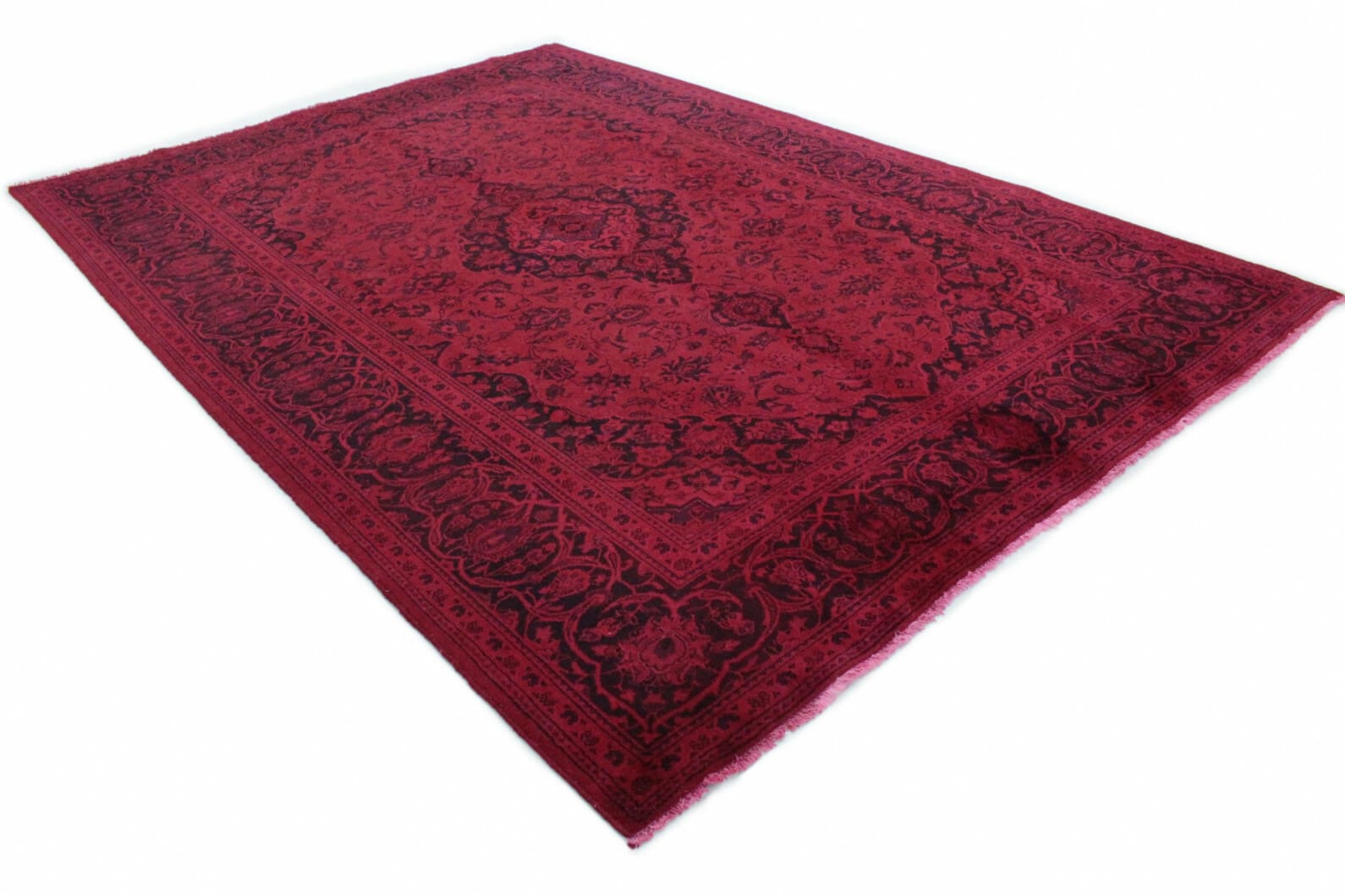 Vintage Orientteppich Rot 352x243 cm – Exklusiv handgeknüpft