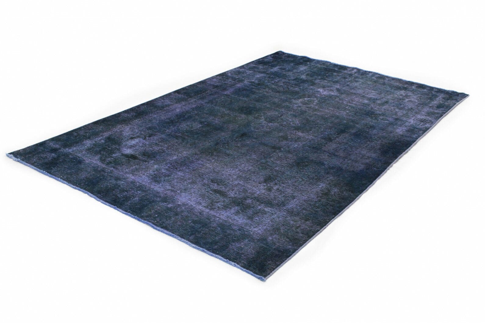 Vintage Orientteppich Blau Lila 297x189 cm - handgeknüpft