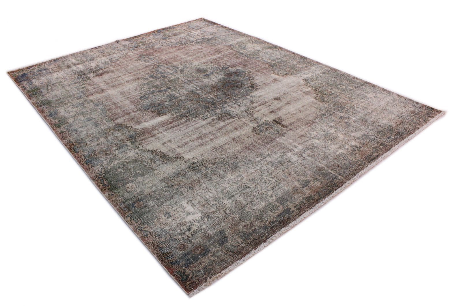 Orientteppich Vintage 403x309cm Beige Sand, handgeknüpft