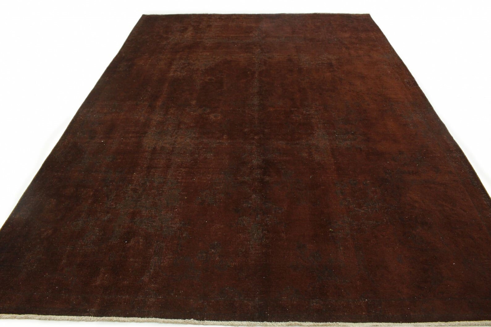 Vintage Orientteppich 314x229 cm Braun Rost, handgeknüpft