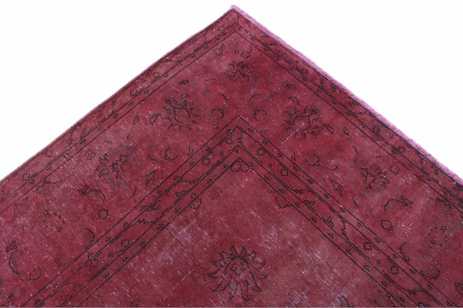 Vintage Orientteppich Rot 378x271 cm – Handgeknüpft, Unikat