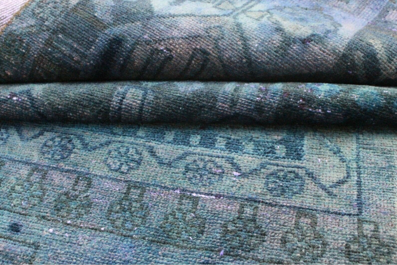 Vintage Teppich Läufer Lila 240x79cm – handgeknüpft, Orientteppich