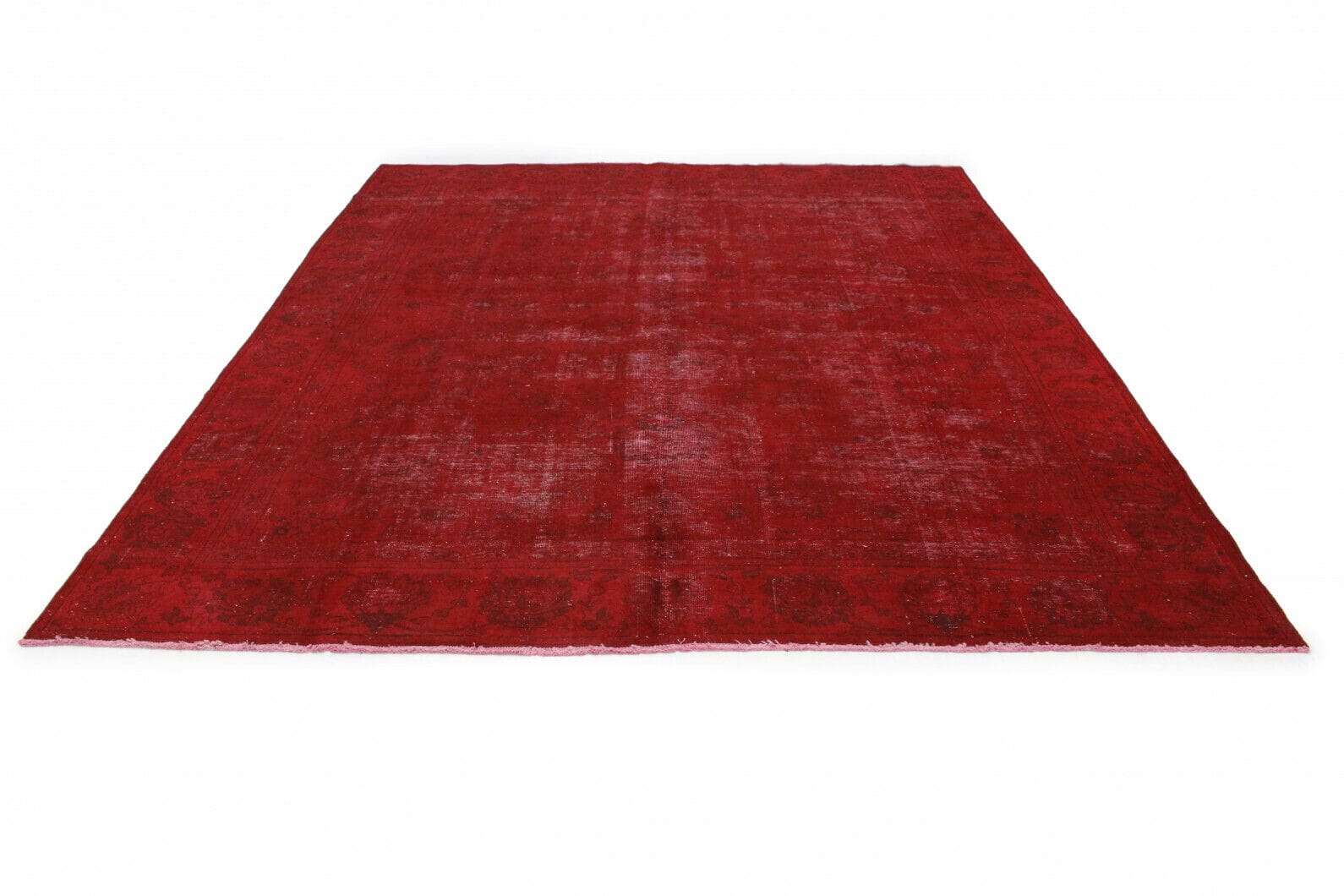 Vintage Orientteppich Rot 383x289cm | Handgeknüpft, Designerstück