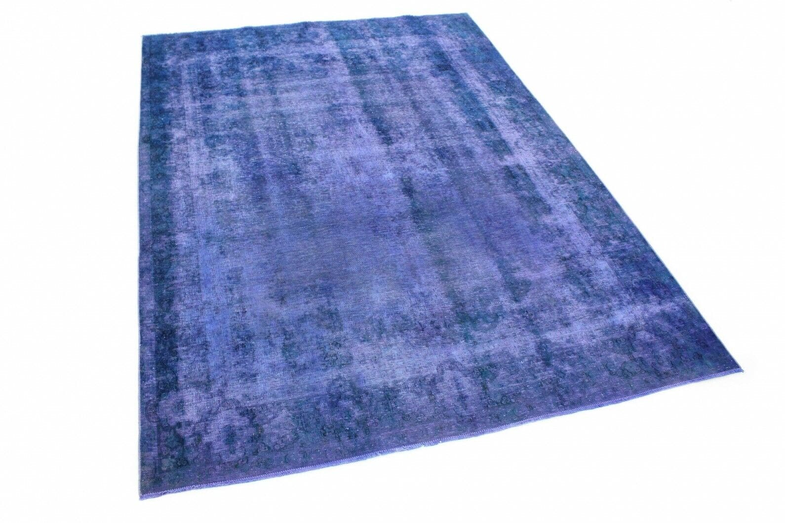 Vintage Orientteppich Lila 329x239cm, Designer-Handgeknüpft