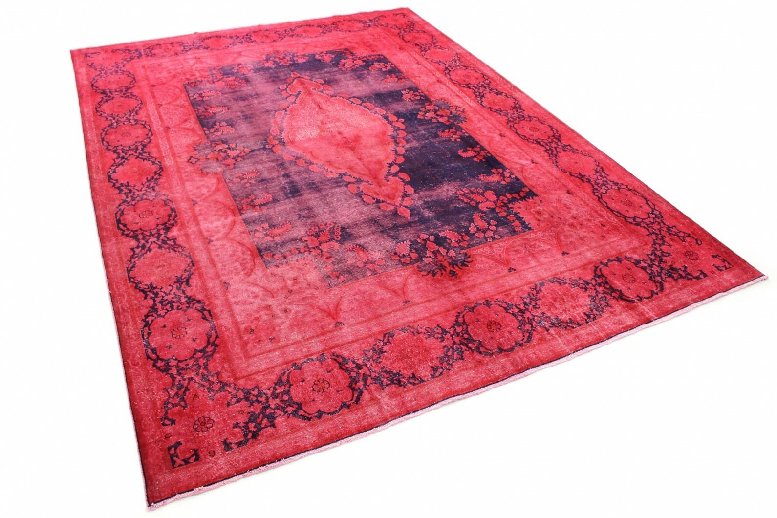 Exklusiver Orientteppich 403x299cm rot - handgeknüpft, Vintage