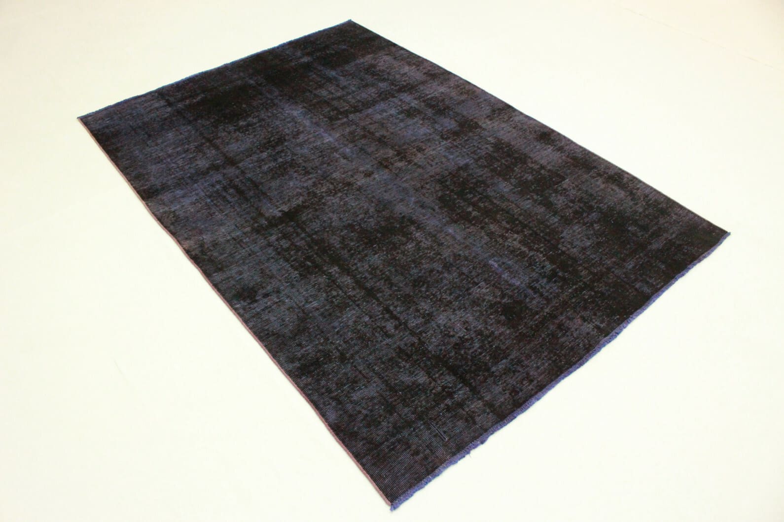 Vintage Orientteppich Blau Lila 270x189 cm - handgeknüpft