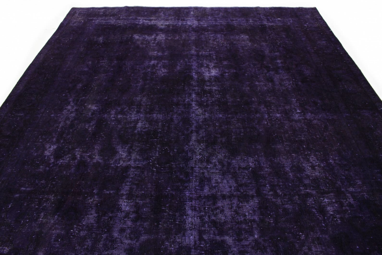 Vintage Orientteppich Lila 372x279cm - Handgeknüpft, Designerstück