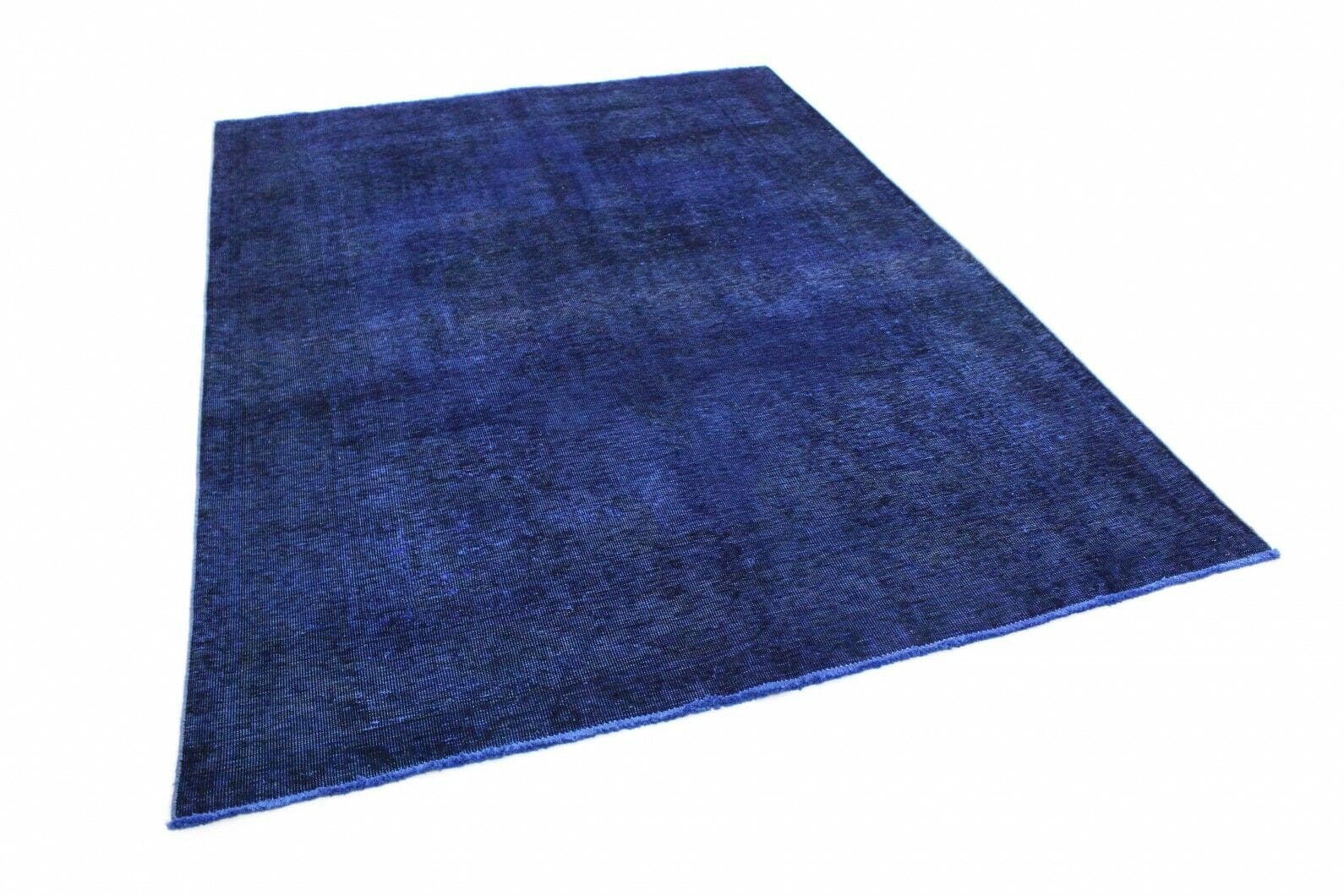 Vintage Orientteppich 274x209 cm lila-blau, handgeknüpft