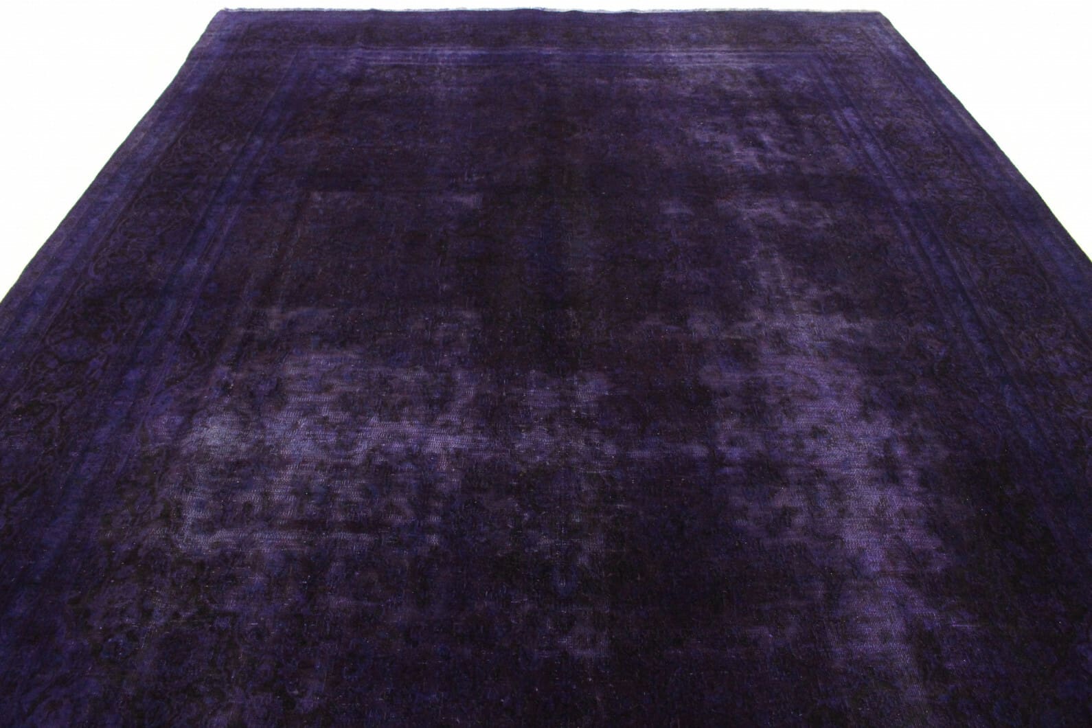 Vintage Orientteppich lila 390x289cm | Handgeknüpft Unikat