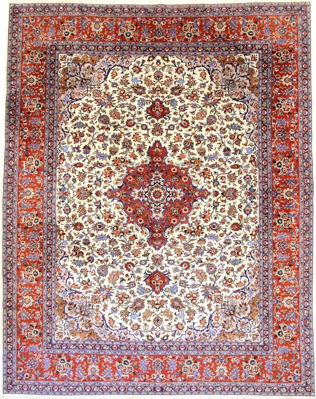 Antiker Sarough Teppich 386x305 cm - USA Export, handgeknüpft