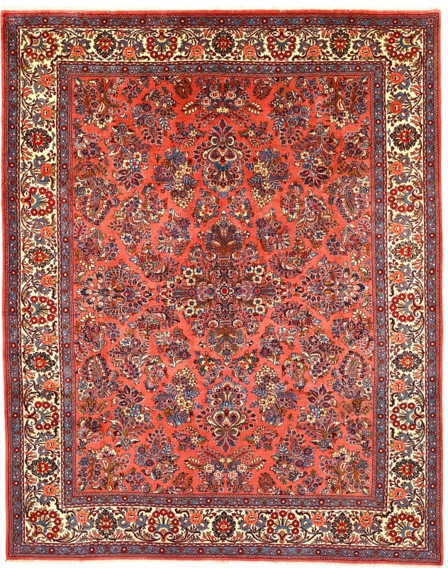 Orientteppich SARUGH 339x271 cm - Antik, einzigartiges Design, handgeknüpft