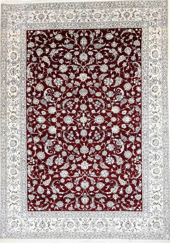 Exklusiver Nain 6La Teppich 359x259 cm mit 640.000 Knoten, handgeknüpft