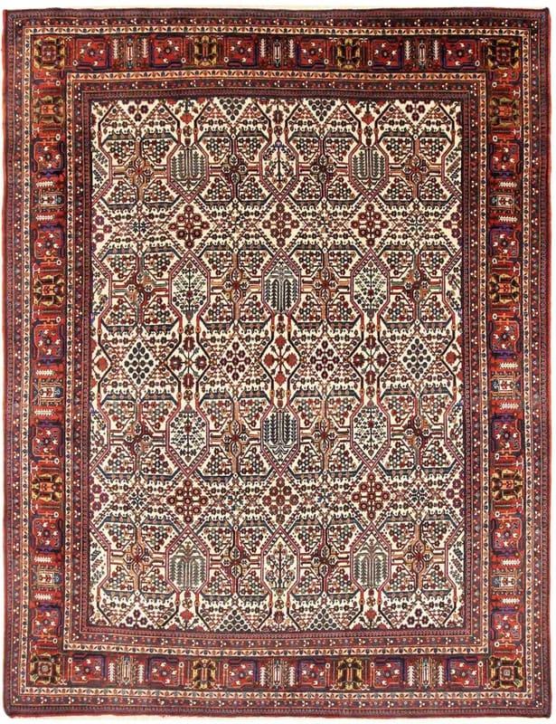 Meyme Teppich 327x244 Isfahan, 650.000 Knoten, handgeknüpft, Perserteppich