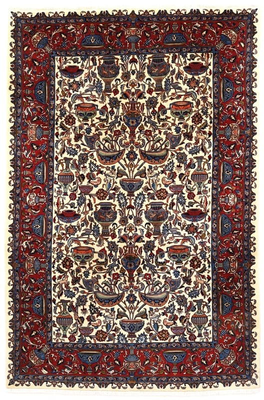 Kashmar Orientteppich 307x201 cm, handgeknüpft, hochwertig