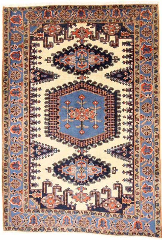 Orientteppich Sarough Mir 302x211 cm – einzigartiges Design, handgeknüpft H1