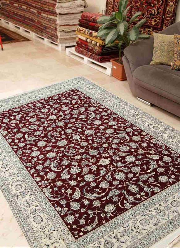 Exklusiver Nain 6La Teppich 359x259 cm mit 640.000 Knoten, handgeknüpft