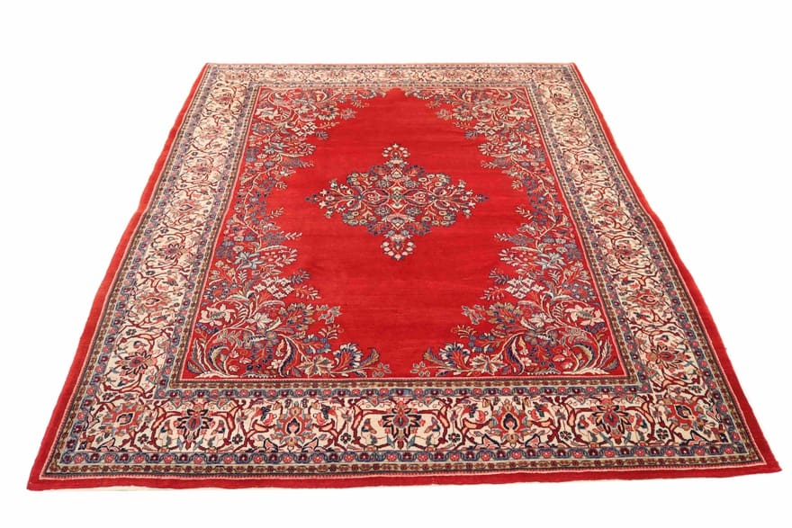 Sarough Teppich 347x228 cm – antik, farbenfroh, handgeknüpft H1